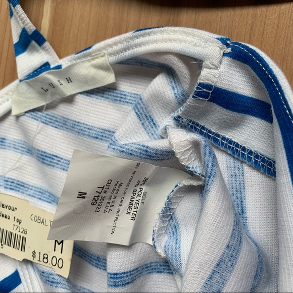 LUSH Bow Back Crop Tank - Picture 7 of 7